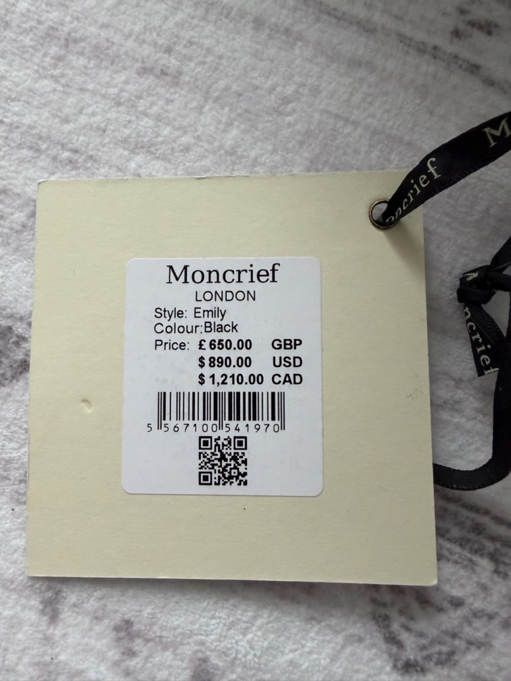Moncrief London “Emily” Black Leather Bag – READ DESCRIPTION - Picture 13 of 14